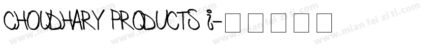 CHOUDHARY PRODUCTS I字体转换
